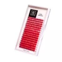 Колорированные ресницы Barbara (Барбара) (красные) МИКС №4