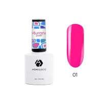 Гель-лак Murano №01 розовый витражный, ADRICOCO, 8 мл Гель-лак Murano №01 розовый витражный, ADRICOCO, 8 мл