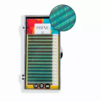 Ресницы цветные elSHINE (Шайн) (аквамарин), микс, 16 лент Ресницы цветные elSHINE (Шайн) (аквамарин), микс, 16 лент