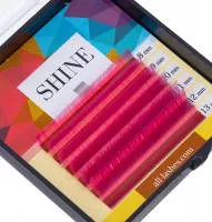 Ресницы цветные SHINE (розовые), микс, 6 лент Ресницы цветные SHINE (розовые), микс, 6 лент