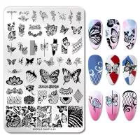 Nicole Diary, Пластина для стемпинга 14,5*9,5 см 51801 ND-L43, 1 шт