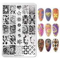 Nicole Diary, Пластина для стемпинга 14,5*9,5 см 48211 ND-L18, 1 шт