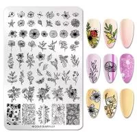 Nicole Diary, Пластина для стемпинга 14,5*9,5 см 49053 ND-L21, 1 шт