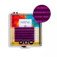 Ресницы цветные elSHINE (фиолетовые), отд. длины, 6 лент Ресницы цветные elSHINE (фиолетовые), отд. длины, 6 лент